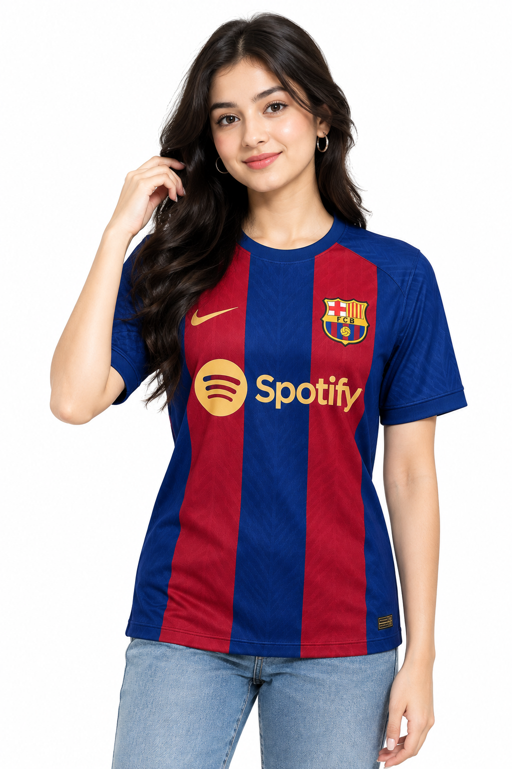 FC Barcelona 23/24 Home Jersey - Blue & Red Football T-Shirt (Premium Edition)