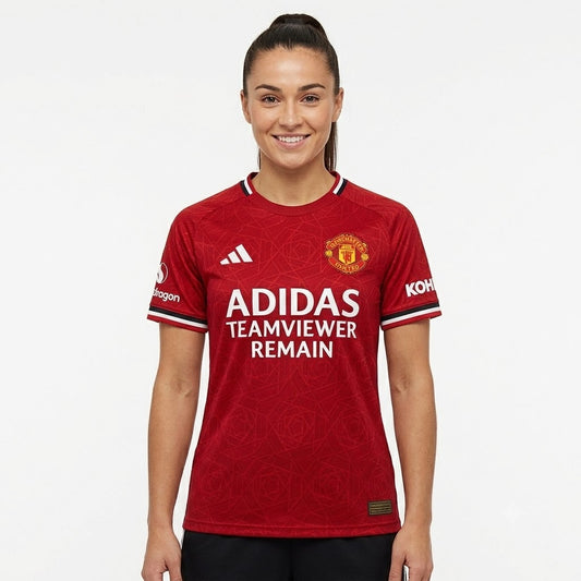 Manchester United Home Jersey - Red Football T-Shirt (Premium Edition)