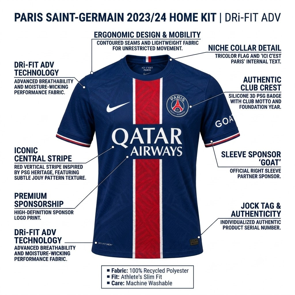 FC Barcelona 23/24 Home Jersey - Blue & Red Football T-Shirt (Premium Edition)
