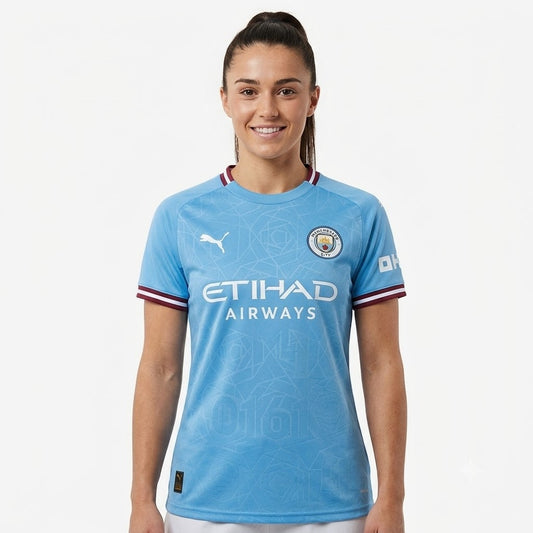 Manchester City 24/25 Home Jersey - Sky Blue Football T-Shirt (Premium Edition)