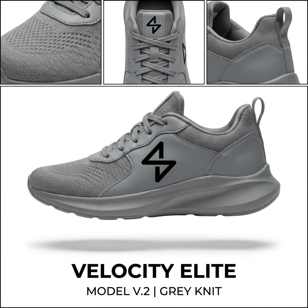 Premium Grey Sports Shoes | Lightweight, Breathable & Stylish Sneakers for Men