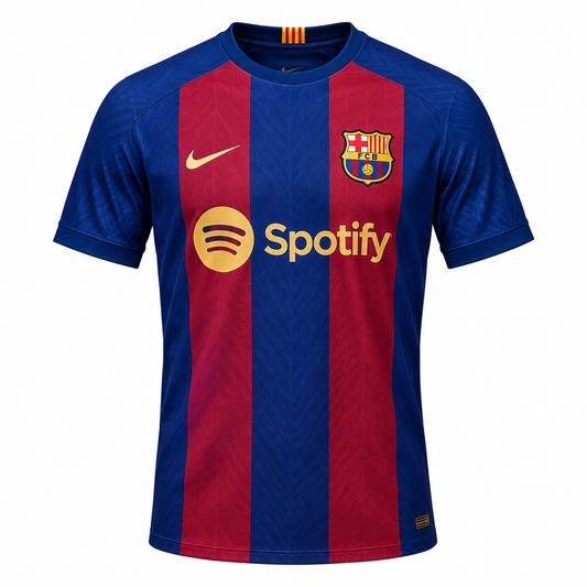 FC Barcelona 23/24 Home Jersey - Blue & Red Football T-Shirt (Premium Edition)