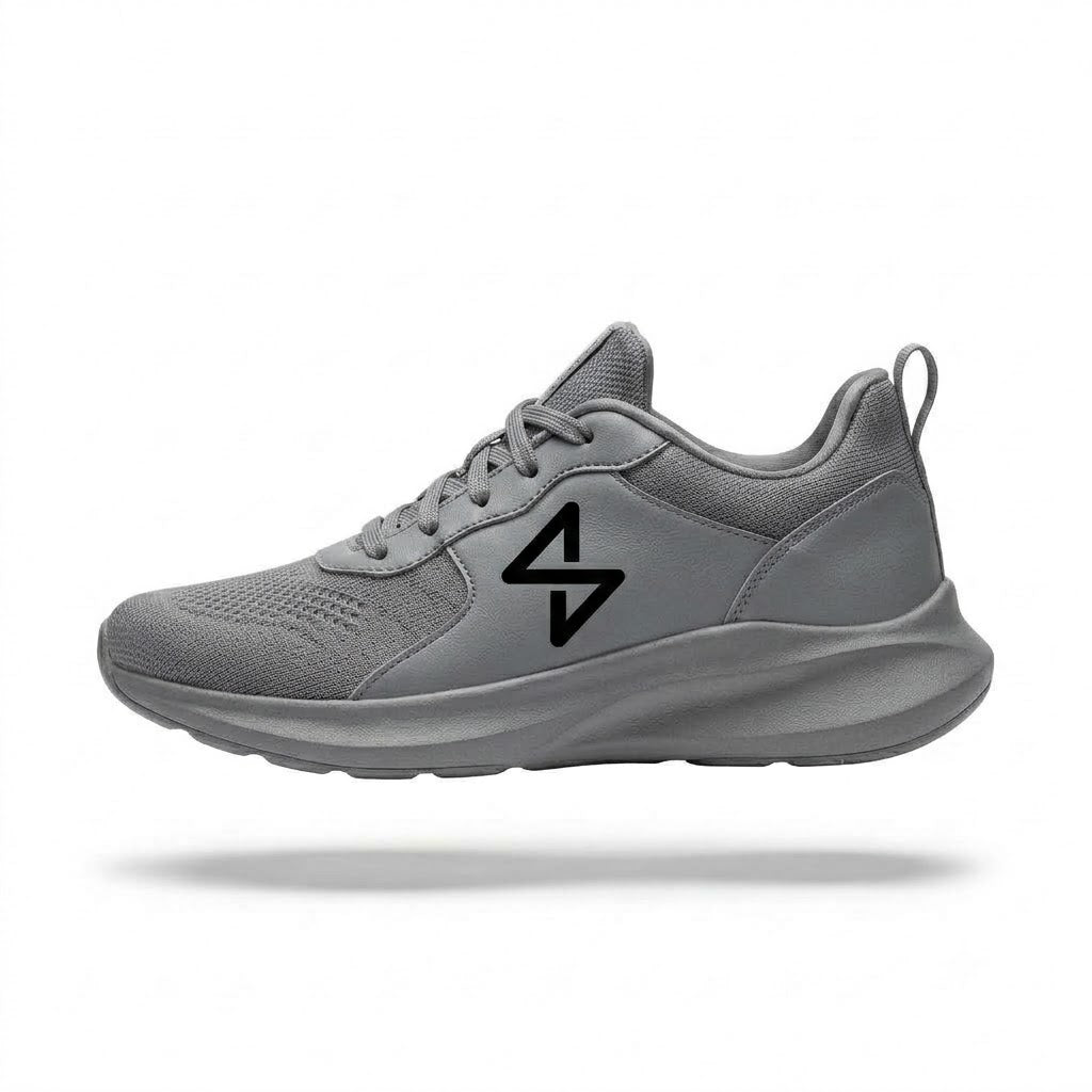 Premium Grey Sports Shoes | Lightweight, Breathable & Stylish Sneakers for Men