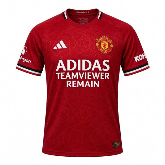 Manchester United Home Jersey - Red Football T-Shirt (Premium Edition)